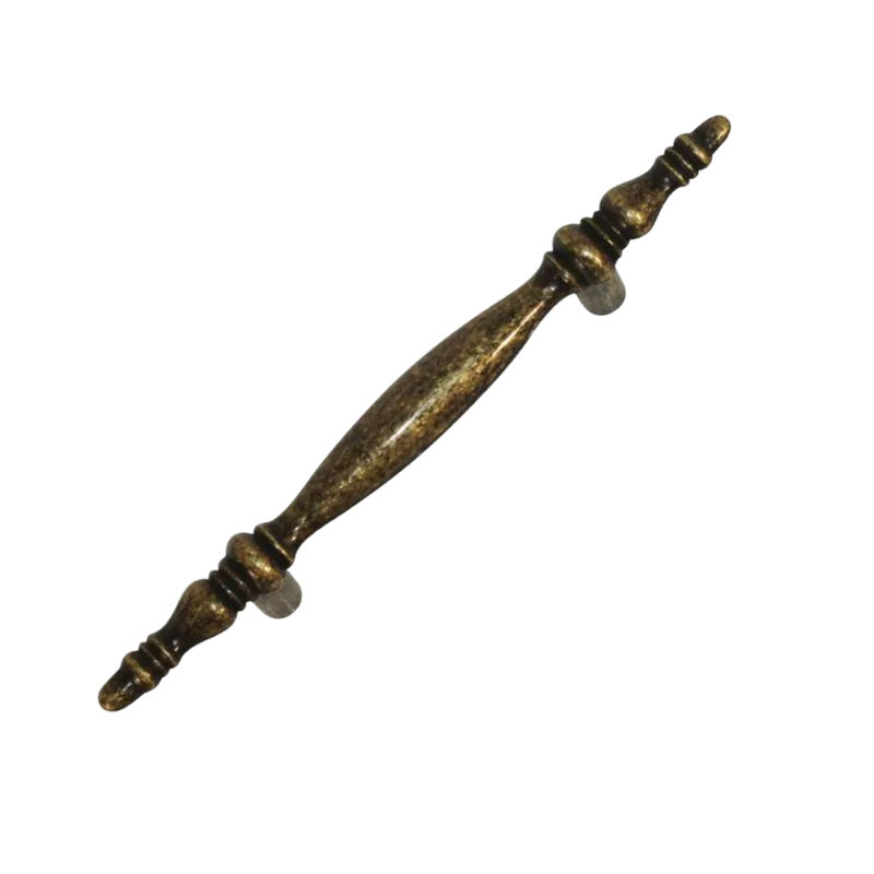 Double Scroll Handle, Antique Bronze, 76mm