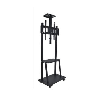 1700 Mobile Floor TV Mount Stand Trolley Cart 2 Shelves with wheels 32-70 Inch