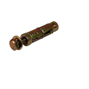Shield Anchor, Expansion Bolt, M6 x 50mm, 12mm Bit, 4 Pieces (4 pack) BY WOODLY