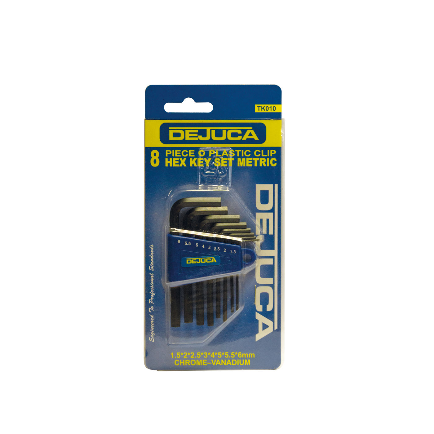 Dejuca - Allen Key Set - Metric - 1.5-6mm - 8/piece - 3 Pack