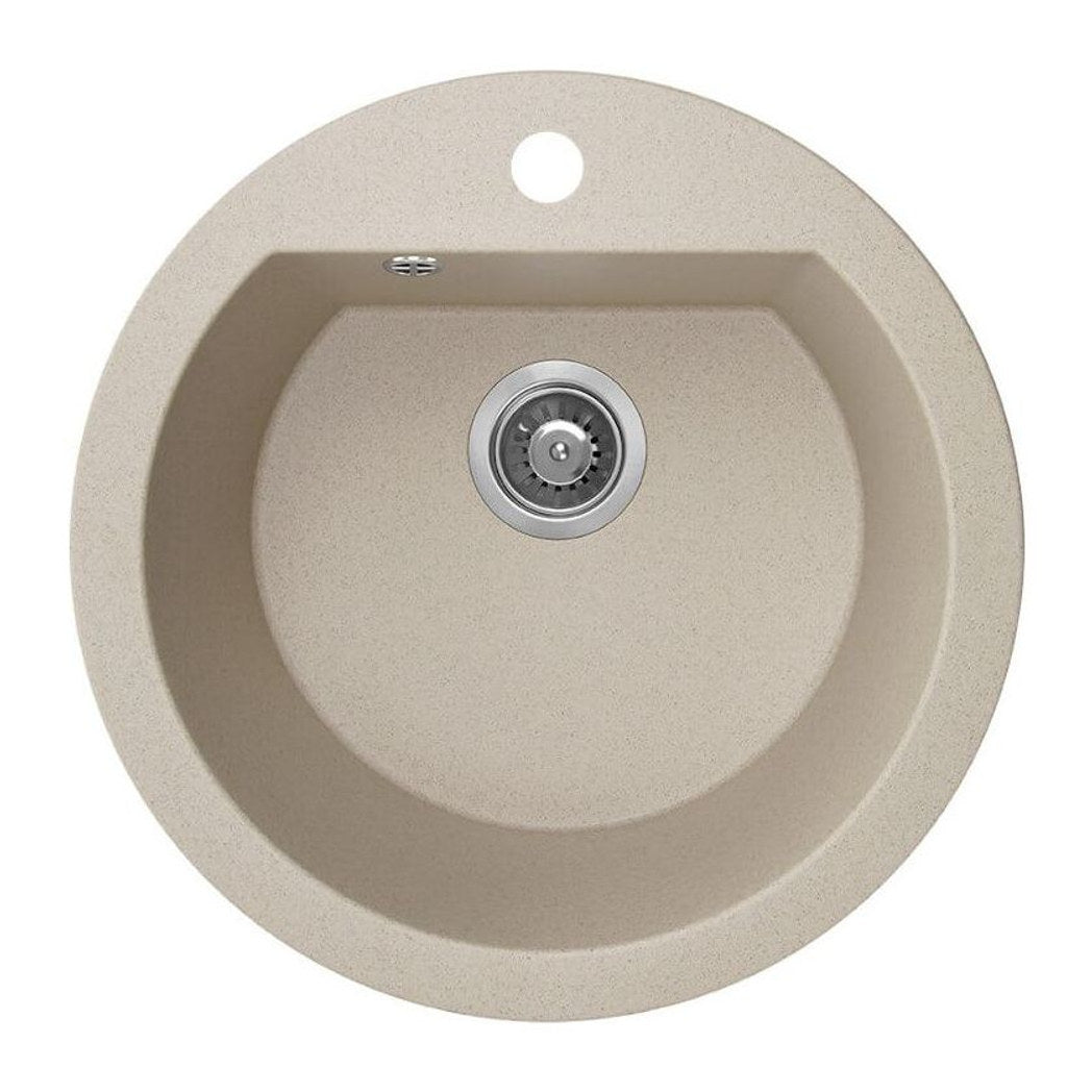 Laveo Dafne 510 Granite Composite Kitchen Sink 1 Bowl - Beige (Beach Sand)