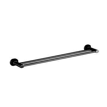 Bodie Electra Black - Double Towel Rail 600mm