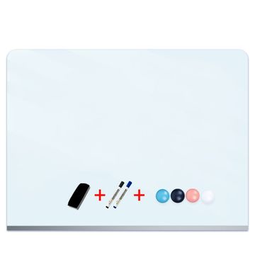 Deli Full-Screen Magnetic Glass Whiteboard 1200x900mm