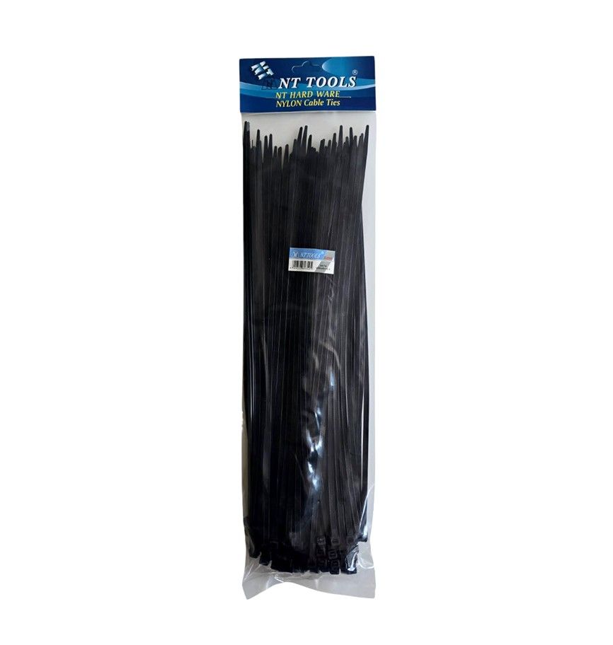 NT TOOLS Cable Ties 5x350mm (100 Pcs) - Black