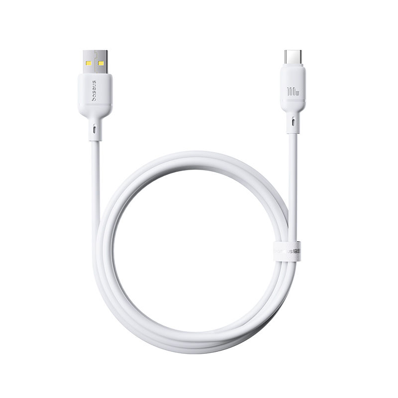 Baseus Silky Series Charging Cable USB to Type C 100W 1m - Moon White