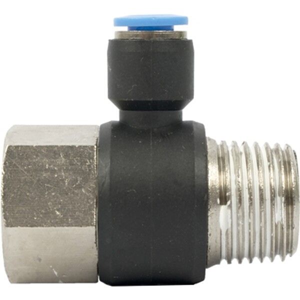 Aircraft Pu Hose Fitting Tee 6mm x 1/2"F x 1/2"M