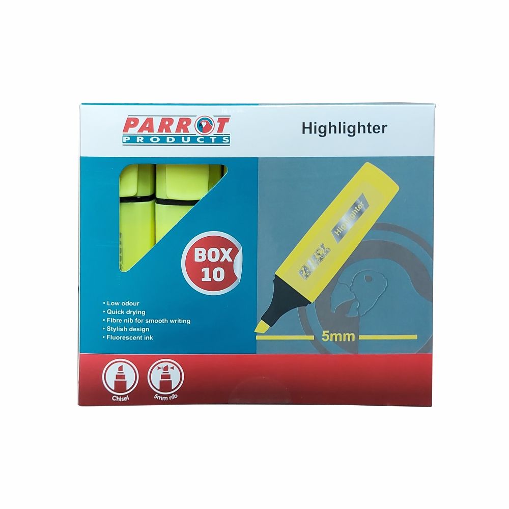 Highlighter Marker Box (10 Markers Yellow) LEROY MERLIN South Africa