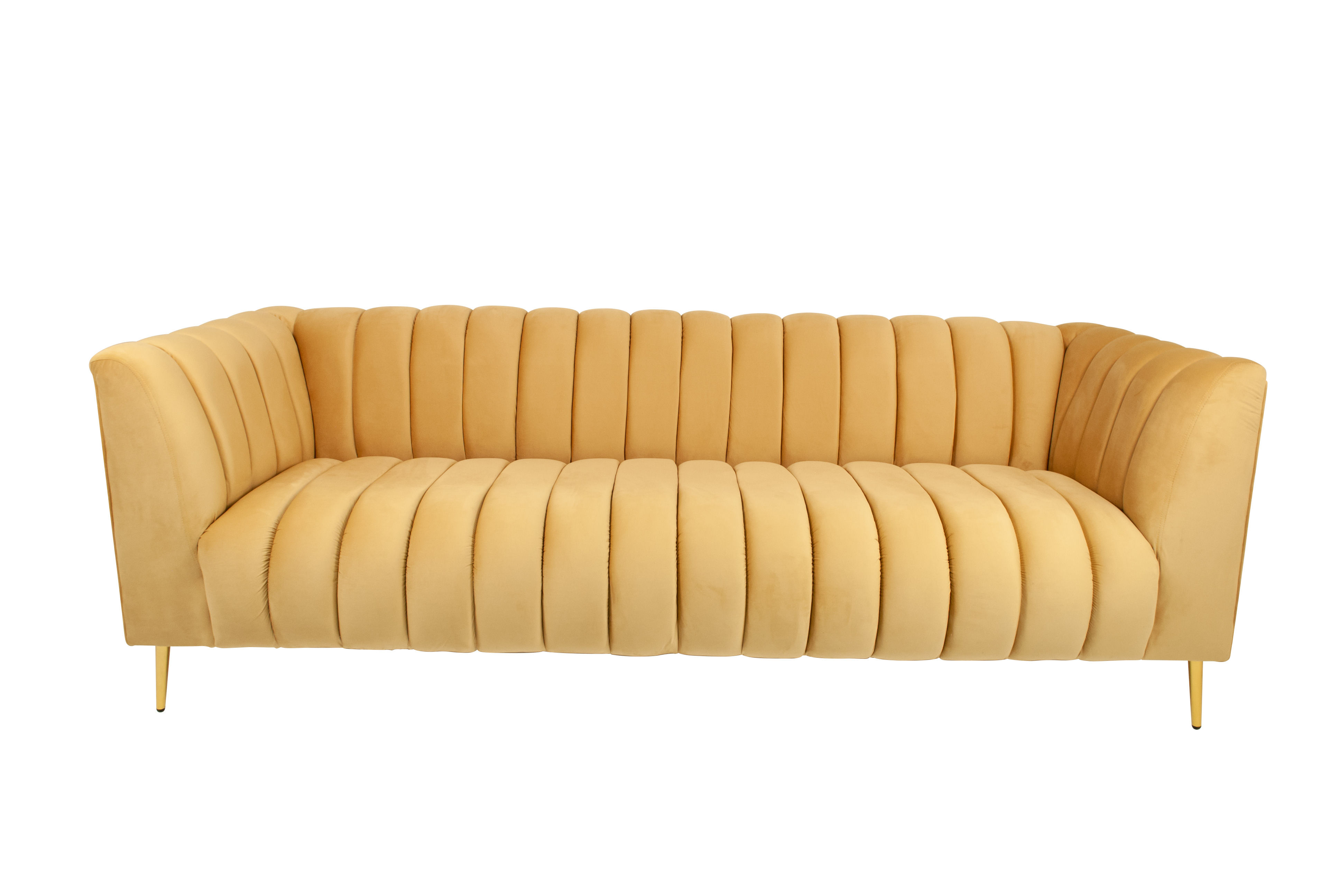Zoey Stripe Couch - Tan
