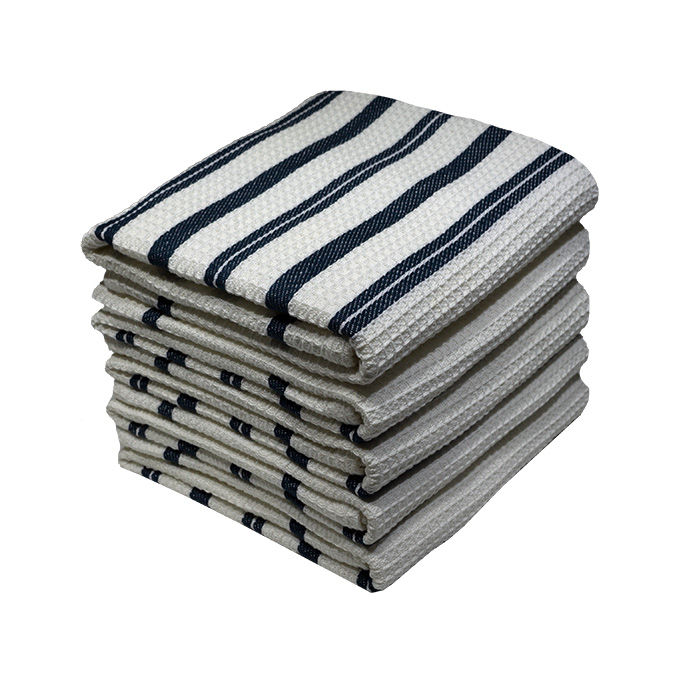 Multipurpose, Easy Fit, Absorbent Kitchen Towel - Design 2196 - 055x080cms - (05 Pc Pack) - Estate Blue