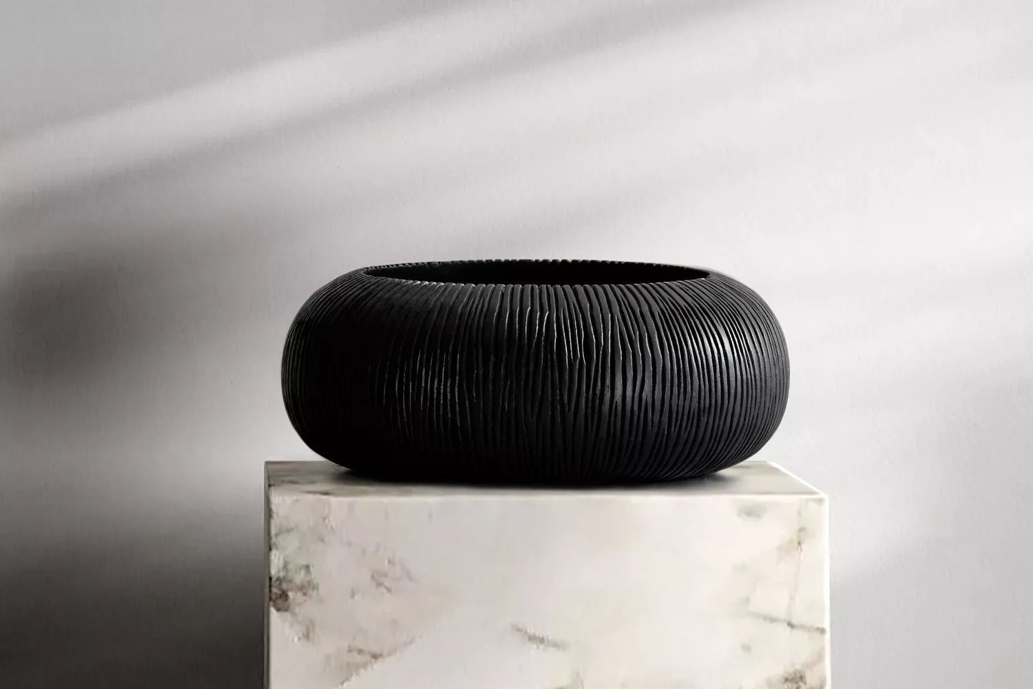 Zoya Black Decorative Bowl – Solid Suar Wood