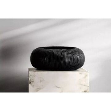 Zoya Black Decorative Bowl – Solid Suar Wood