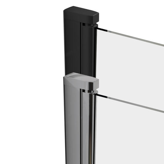 Shower Fixed Panel Remix Chrome with Privacy Glass 90x195cm