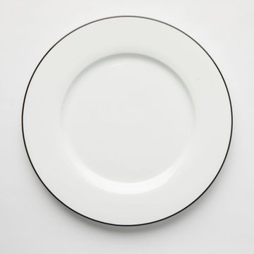 Jenna Clifford - Premium Porcelain Dinner Plate With Black Band Set of 4