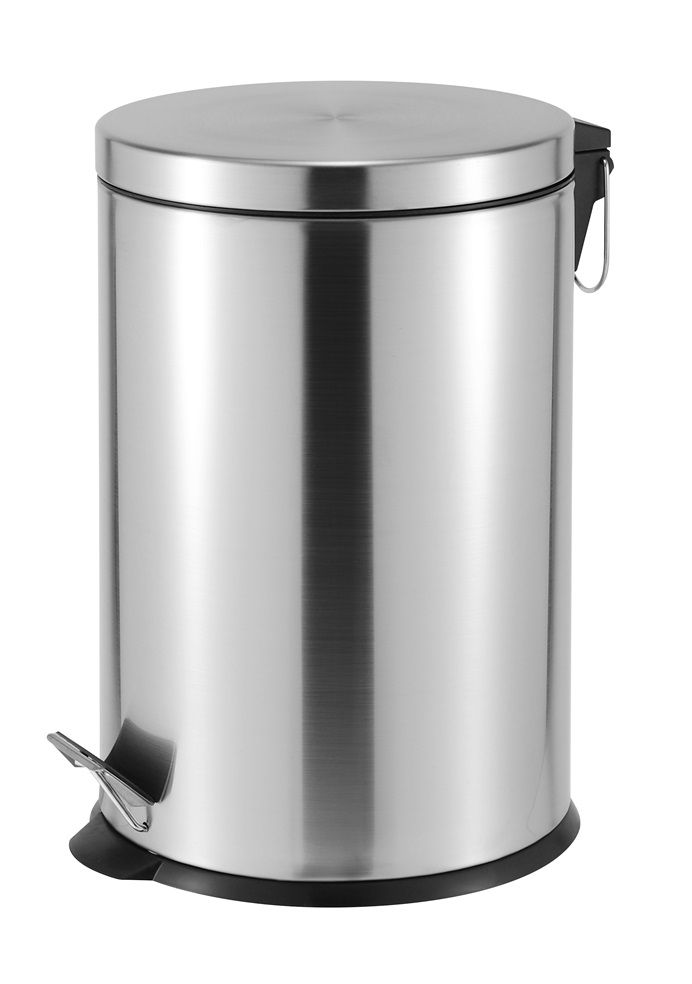 Casa Roma 20L Pedal Bin - Silver - Stainless Steel