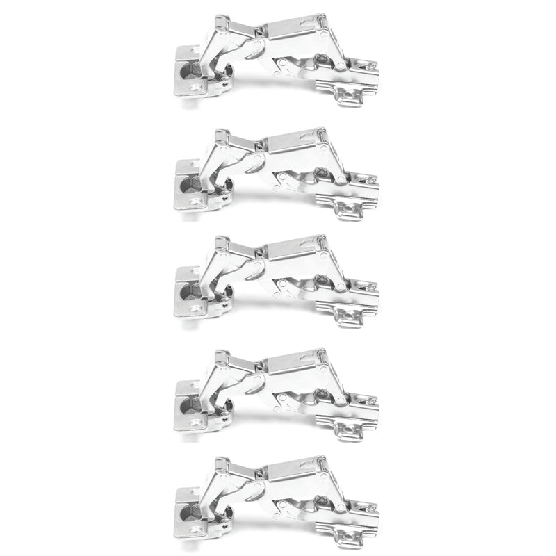 ROCO 180 Degree 4 Hole Base Plated Cupboard Hinge ( 5 Pack )