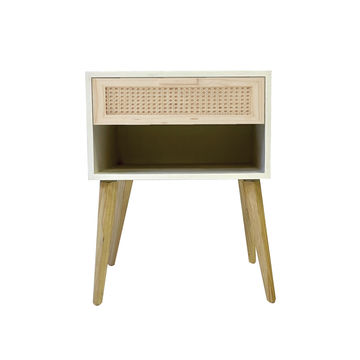 Foxtrot 1 Drawer (Bottom Shelf) Pedestal - White