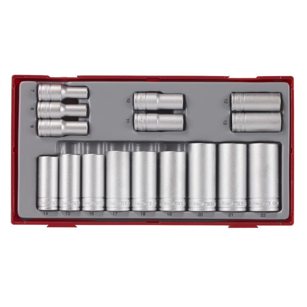 3/8inch SOCKET SET 12 PT TT1 16 PIECES
