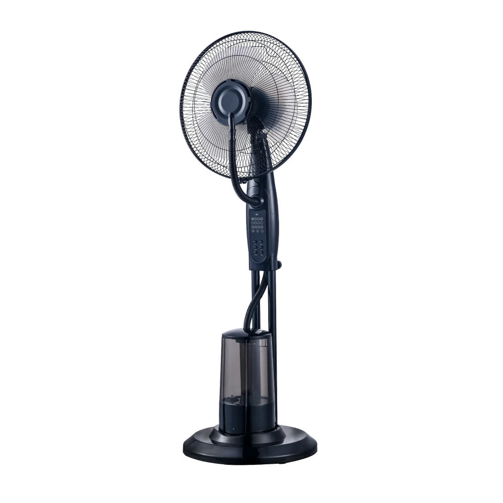 ALVA AIR - 40CM PEDESTAL MIST FAN 1.23M TALL (BLACK) WITH REMOTE (2022)