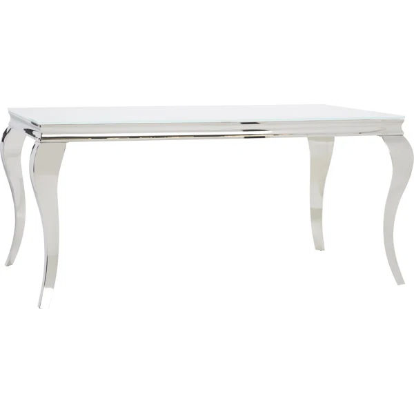 Marble Dining Table - Silver