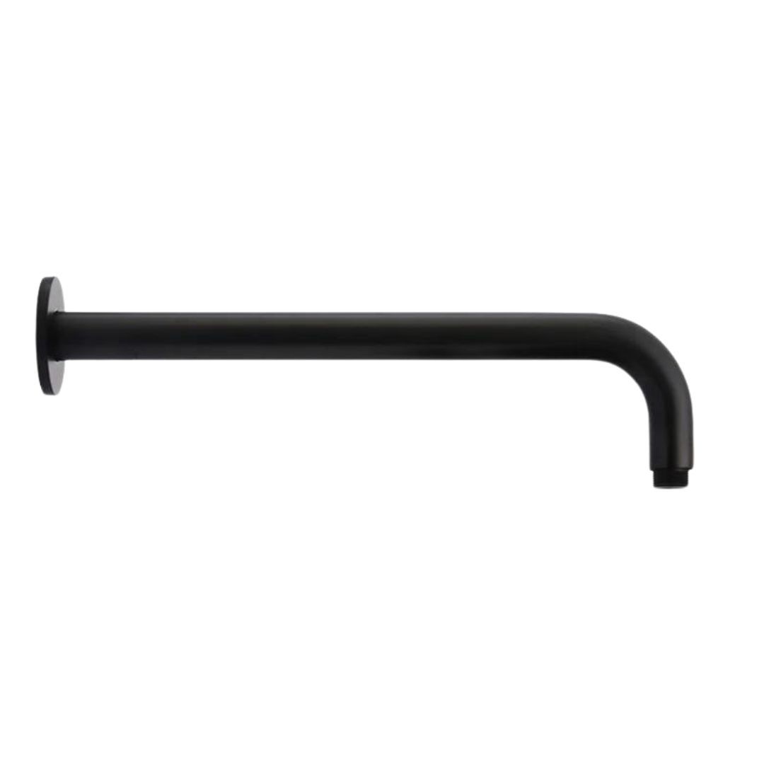 SHOWER ARM - ROUND - MATT BLACK - 320MM