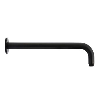 SHOWER ARM - ROUND - MATT BLACK - 320MM