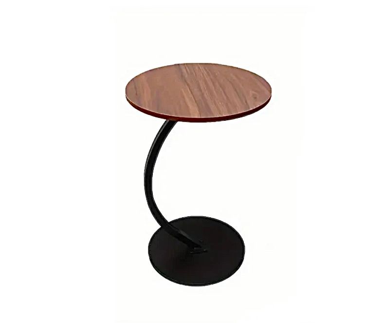 C-SHAPED COUCH SIDE TABLE ROUND