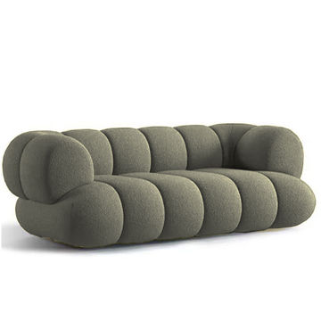 Cordelia Plush Two Seater Sofa-Coco-Coco-Dark Fawn