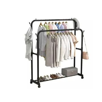 Double-rod garment rack