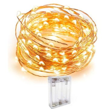 10M Copper Wire Battery Operated Fairy Light Warm White - ZYF-91