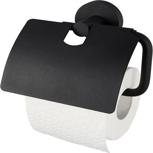 Toilet Paper Roll Holder with Black Cover - JG20375685