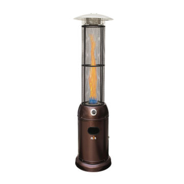 ALVA - CIRCULAR GLASS TUBE GAS PATIO HEATER - 2.1M - TALL - HAMMERTONE