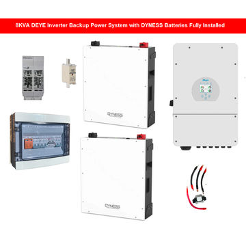 8KVA DEYE Inverter Backup Power System with DYNESS Battery Fully Installed