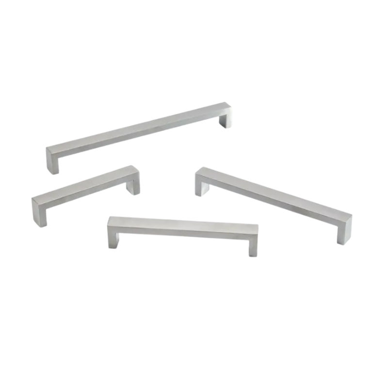 Flat Bar, Hollow, Stainless Steel, 128mm