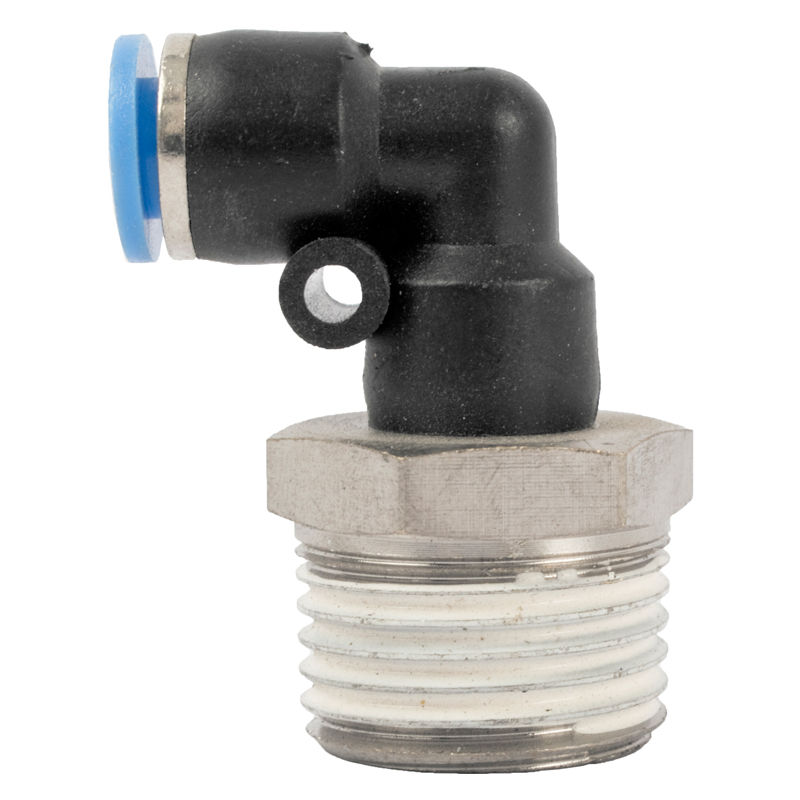 Aircraft - Elbow 6mm-1/2 M Pu Hose Fitting - 2 Pack