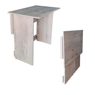 SpaceSave Flip n Flat Folding Portable Desk 80x50cm - Rustic Wood