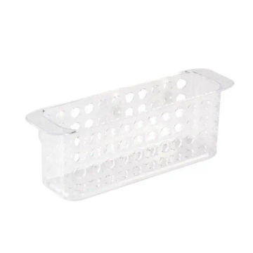 Woodly Storage Rack, Suction Cups, Clear, 260mm x 87mm x 77mm