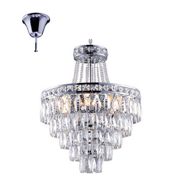 6LT Chandelier Crystal Chrome E14 6x40w