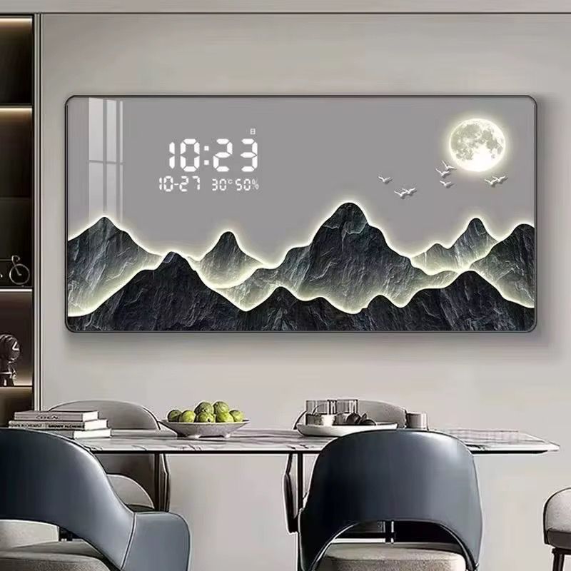 LED Backlit Smart Mirror with Time & Temperature Display