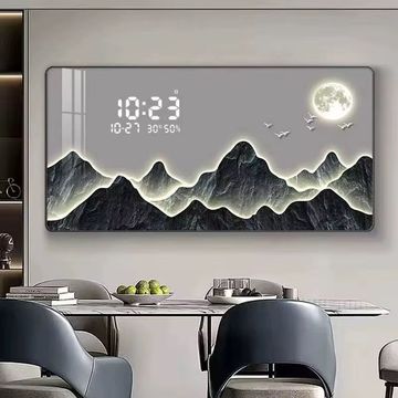 LED Backlit Smart Mirror with Time & Temperature Display