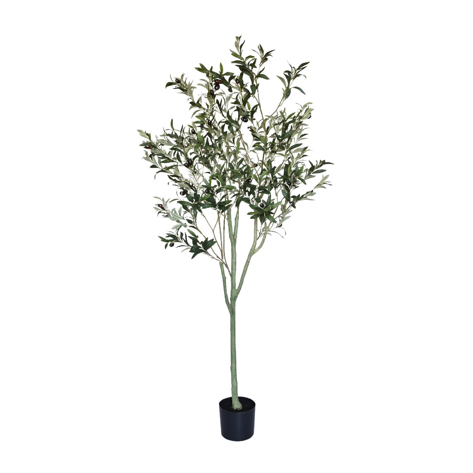 350 cm green artificial olive tree, Mediterranean