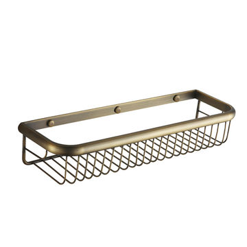 TTB053- BRASS SIDE SHOWER SHELF