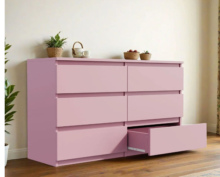 GreenLine Interiors Greer Chest of Drawer Pink