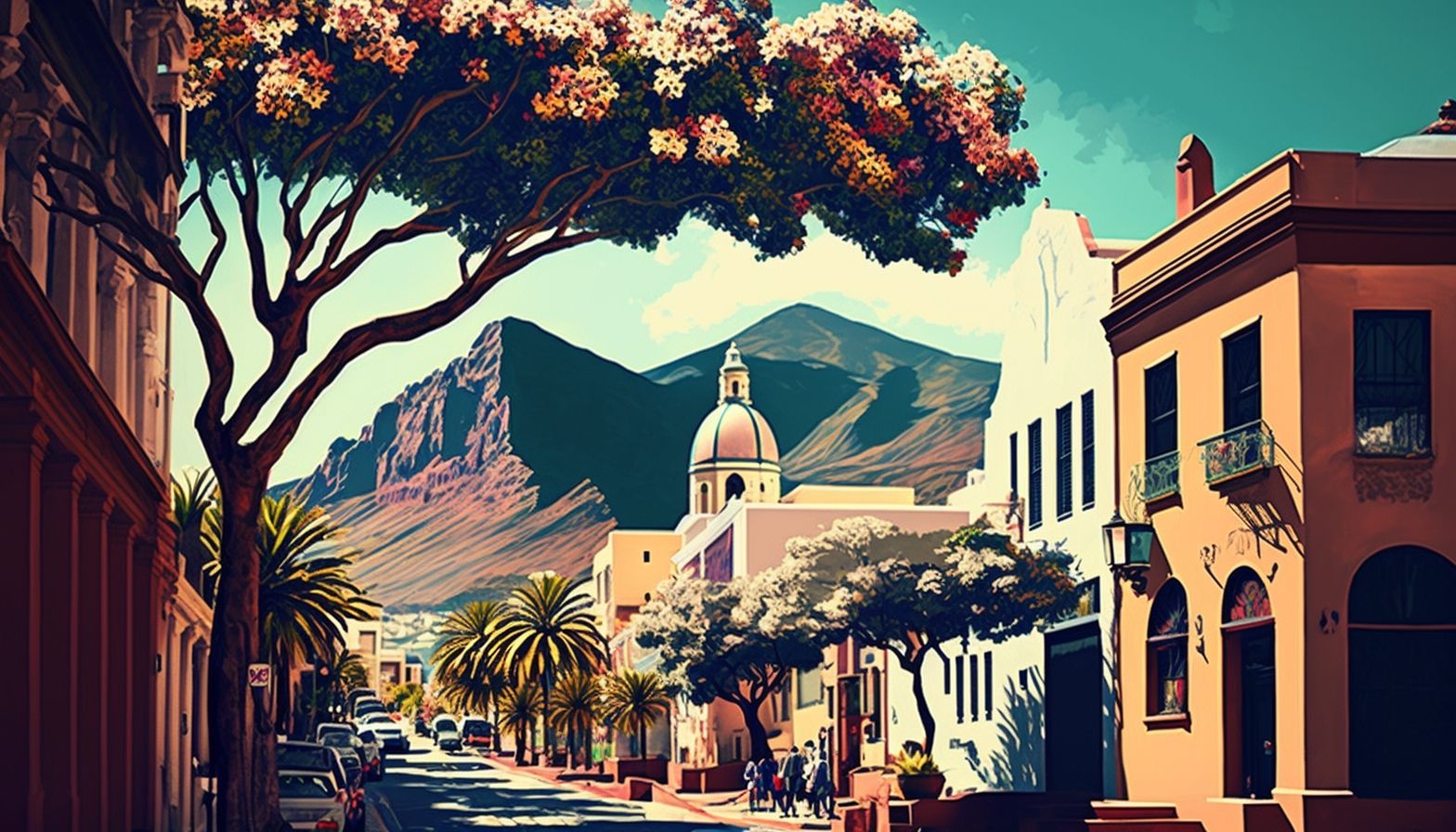 Canvas Wall Art-Cape Town  B1007