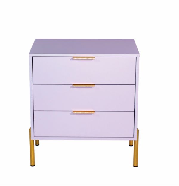 Ava Three Drawer Chest Of Drawers White