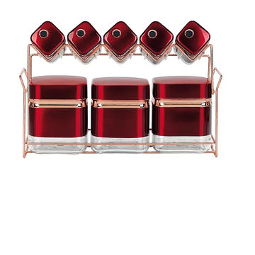 Design For Your Life - Spice Set - 8 Piece - Red