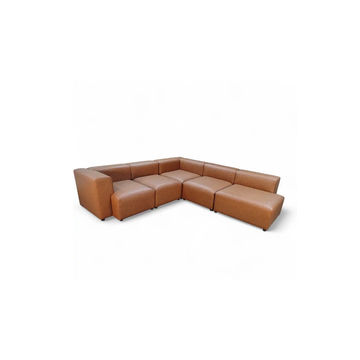 Lucia Modular Leather Sofa Windsor Tan Left Sided