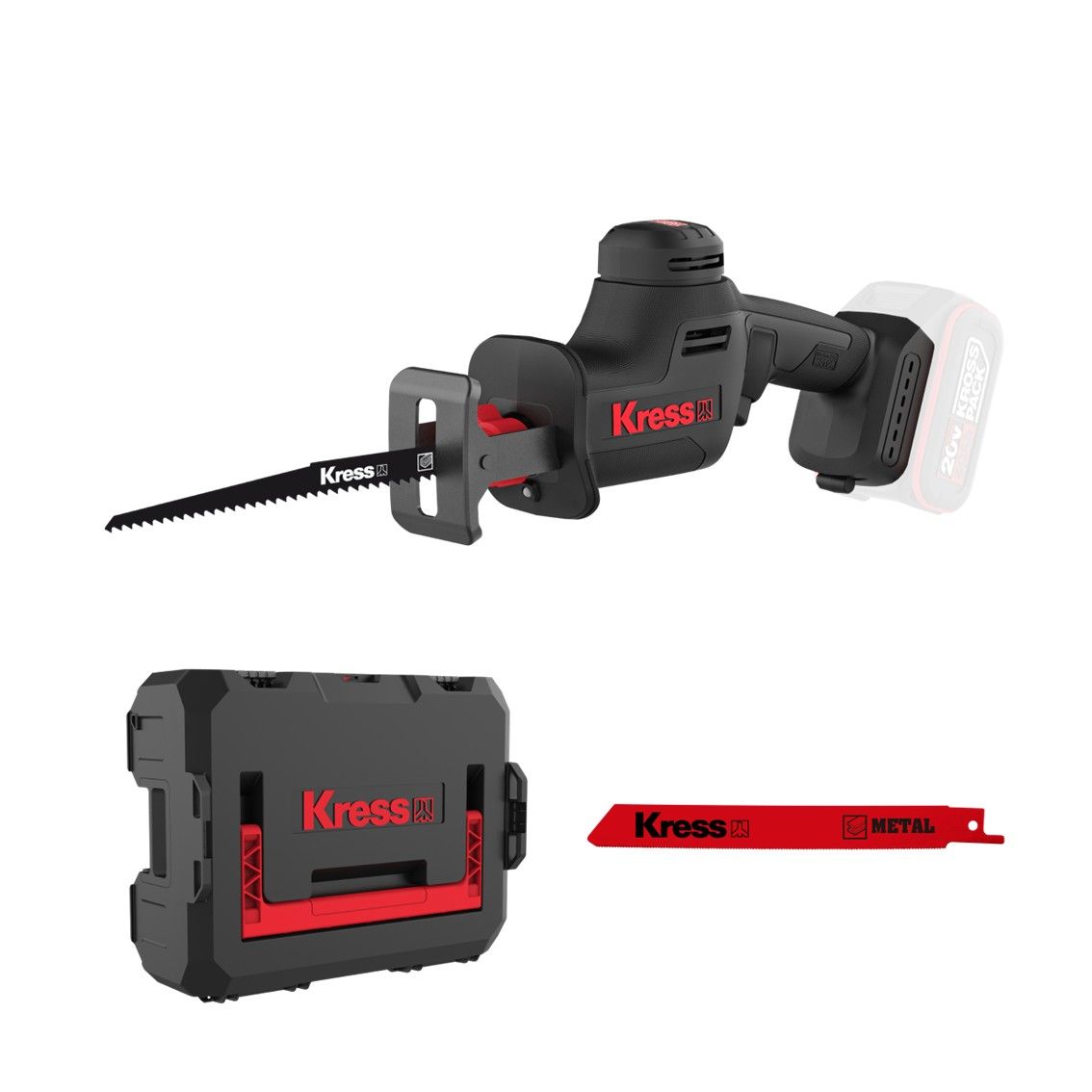 KRESS Small Recipsaw BL 26mm 20V TOOL ONLY
