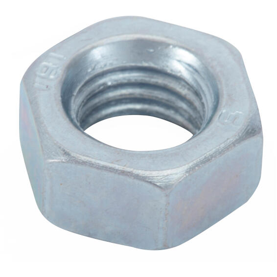 Hexagon nuts zinc plated 7mm 25pc standers