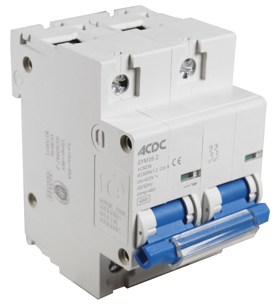 Circuit Breaker 2 Pole C-Curve 10KA 100A