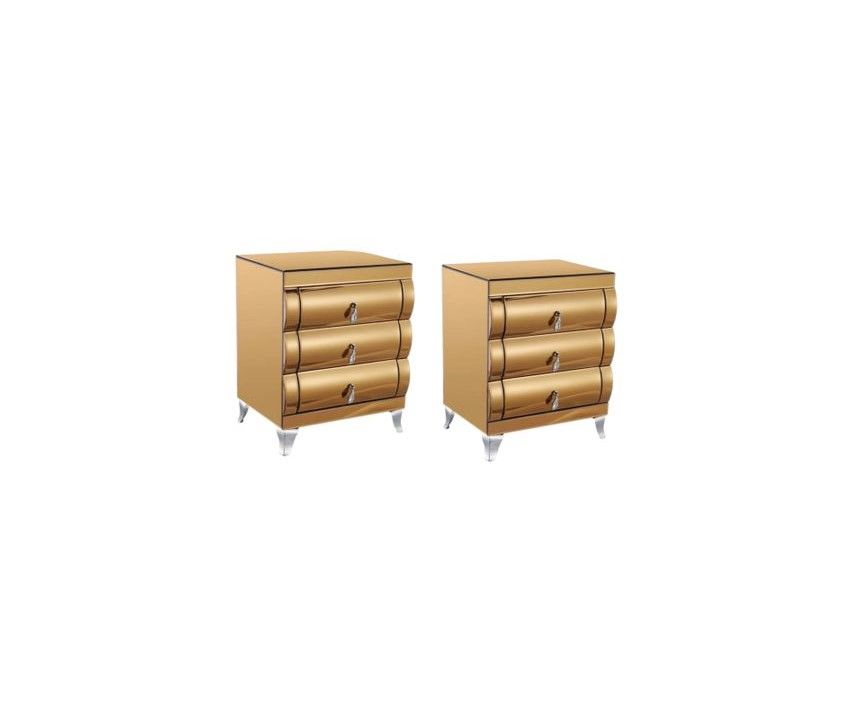 Gold Glass Sideboard